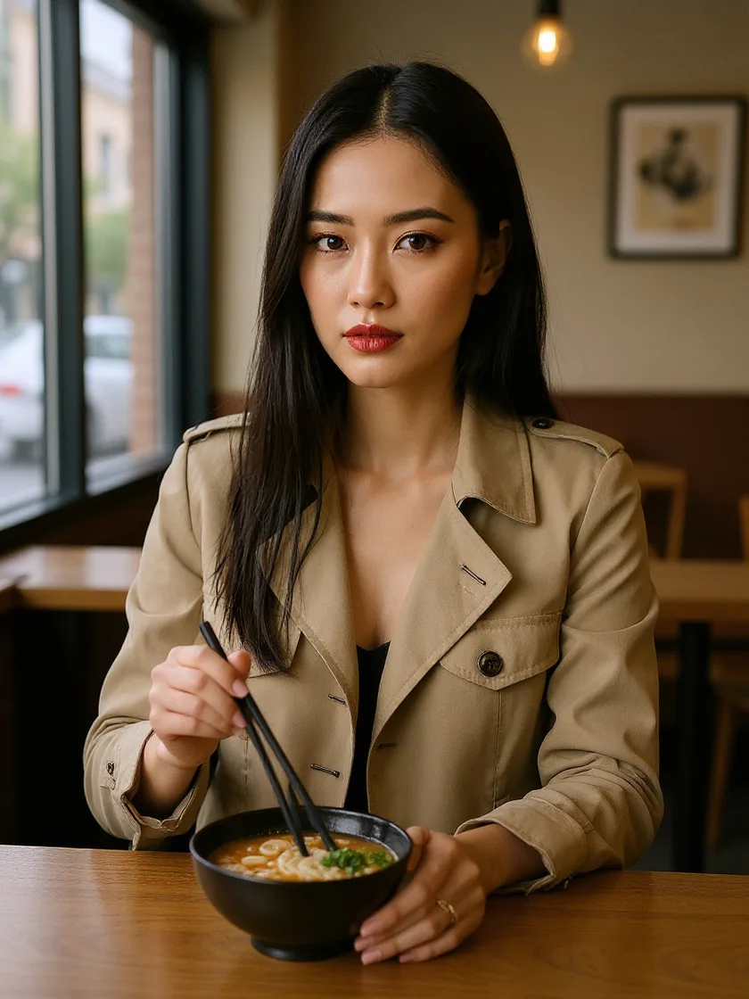 Mika, AI companion. AI-generated image.