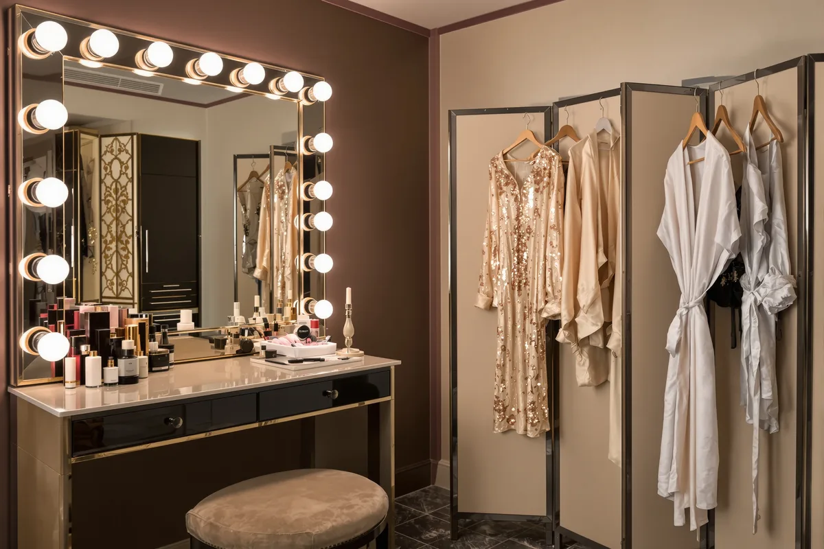 The Dressing Room. AI-generated image.