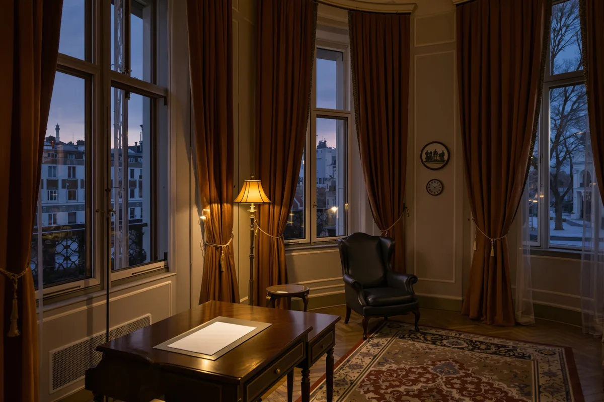 The Lamp Salon. AI-generated image.